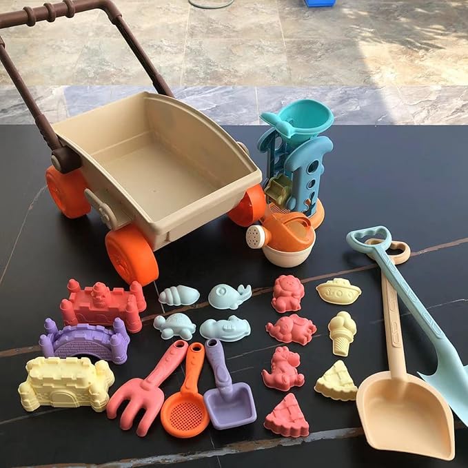 Strandspielzeug Wagen Set für Kleinkinder – Bauen, Spielen und Entdecken | SunJoy