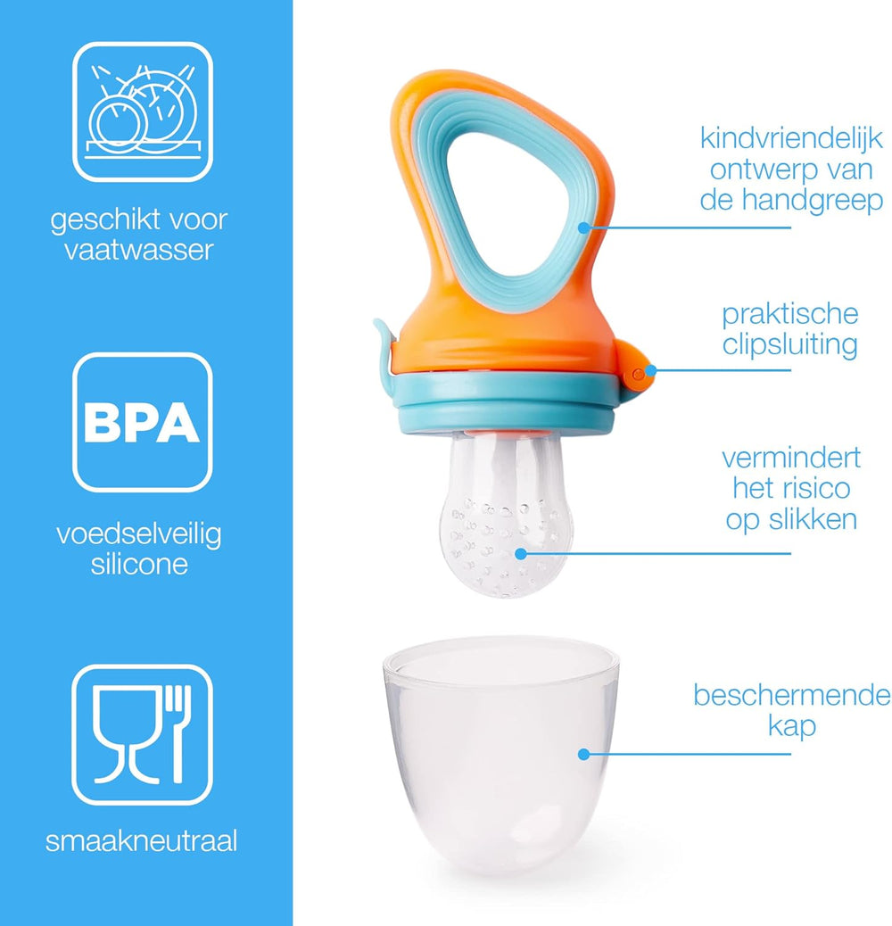 FruityBite Baby-Feeding-Sauger – 1+1 Kostenlos | Sicheres Probieren für Erste Breimahlzeiten & Zahnungszeit von LiloBébé