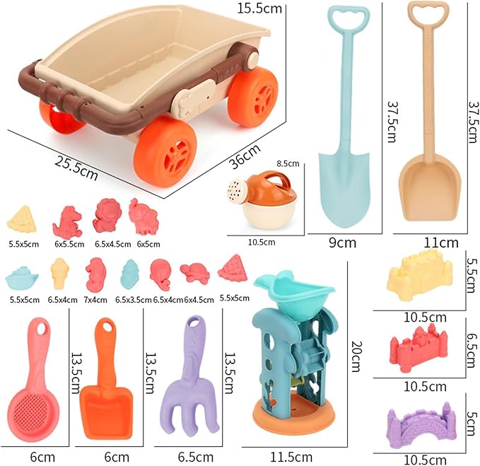 Strandspielzeug Wagen Set für Kleinkinder – Bauen, Spielen und Entdecken | SunJoy