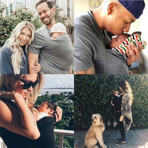 Bequemes Baby-Trage-Shirt – Einfach Anziehen, Immer Nah & Sicher