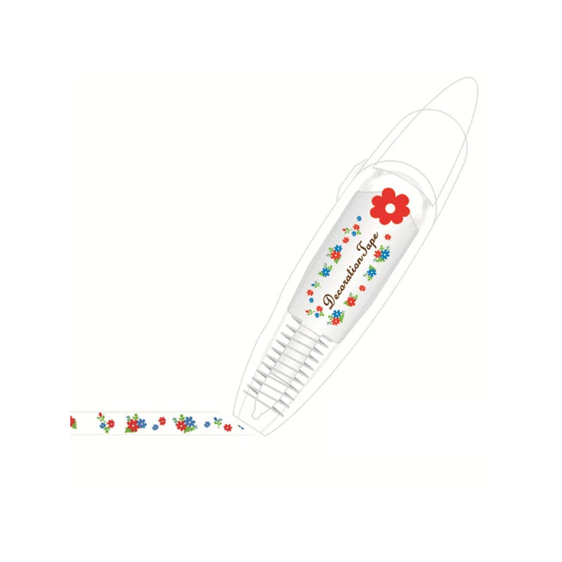 Dekorativer Stift mit Cartoon-Tape – Perfekt für Bullet Journals, Planer & Bastelarbeiten