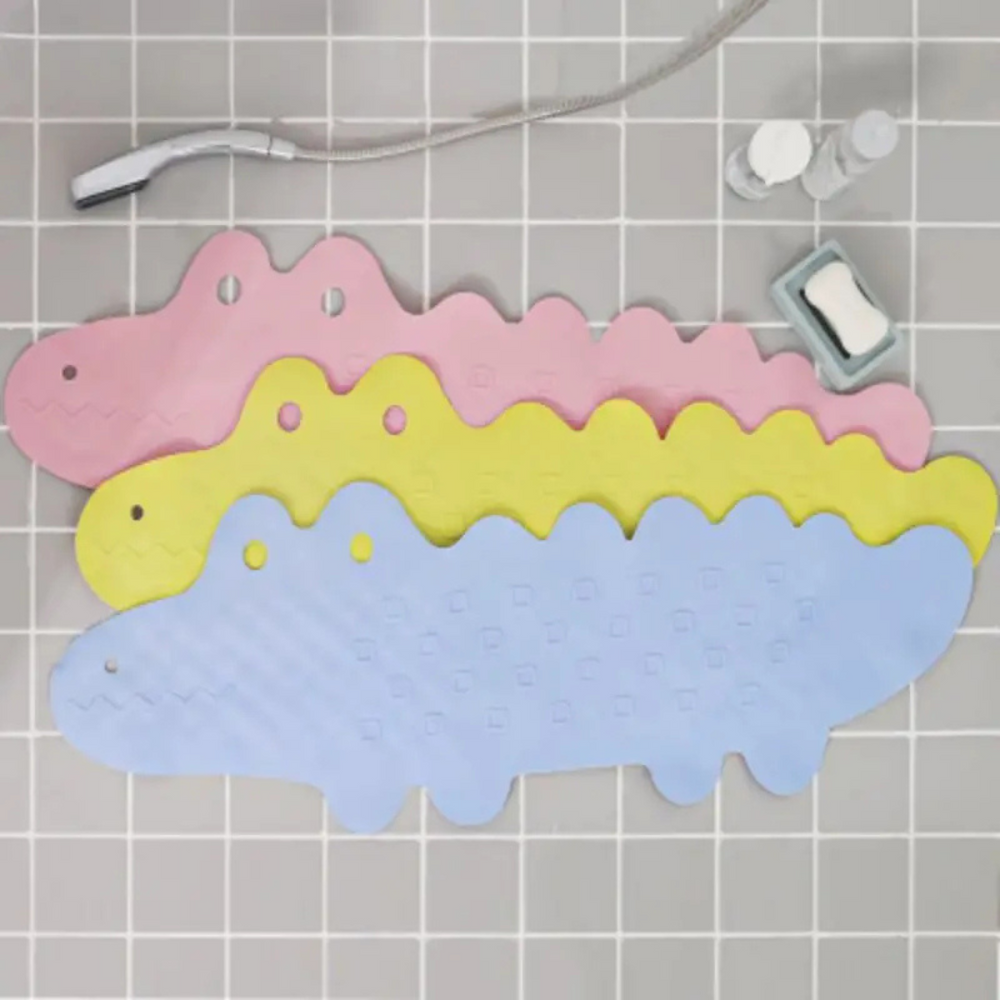 Sichere Anti-Rutsch-Badematte für Kinder | SplashSafe Krokodil Design | Stabil & Langlebig