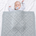 Gestrickte Babydecke 100 % Baumwolle – atmungsaktiv, ganzjährig, auch als Pucktuch | Kuscheldecke