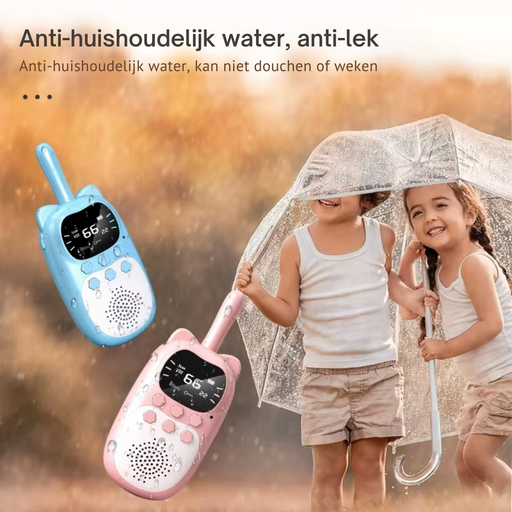 Wiederaufladbare Walkie-Talkies für Kinder – Reichweite 3 km | Spielen & Entdecken Gemeinsam