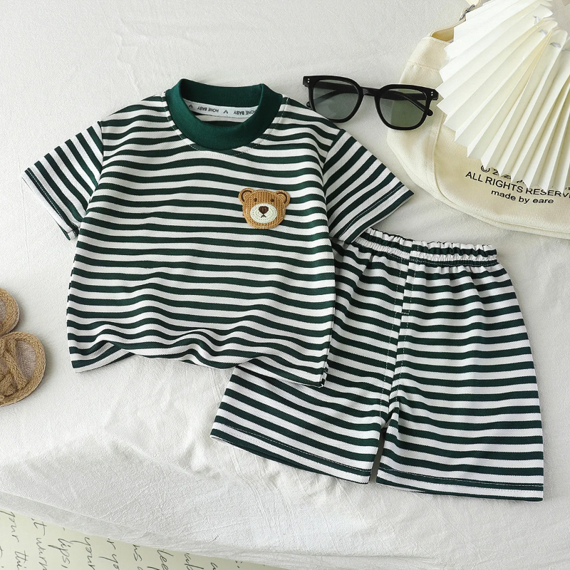 Gestreiftes 2-Teiliges Kinder-Outfit – Trendiges Set für Jungen & Mädchen