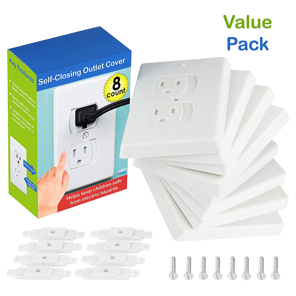 Kindersichere Steckdosenschutzkappen – Selbstschließend, Sicher Zuhause, Einfach & Schnell zu Installieren