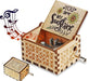 Spieluhr aus Holz mit Handkurbel – 5 Melodien zur Wahl, ohne Batterien | Spieldose