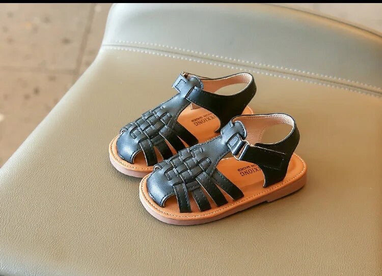 Gewebte Kindersandalen – Größe 21-29 | Leicht & Atmungsaktiv | Klettverschluss & Antirutschsohle