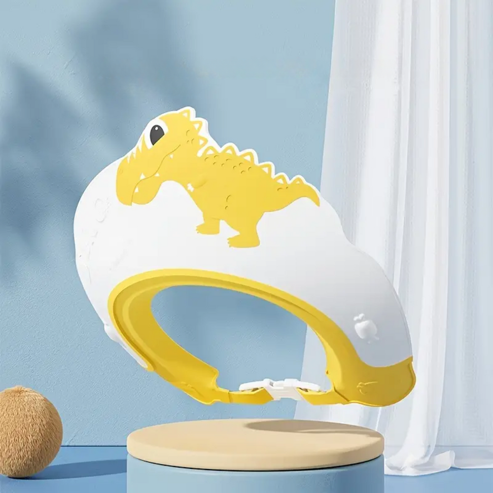 DinoSplash Baby-Bademütze – Schutz vor Shampoo und Wasser für Babys und Kleinkinder