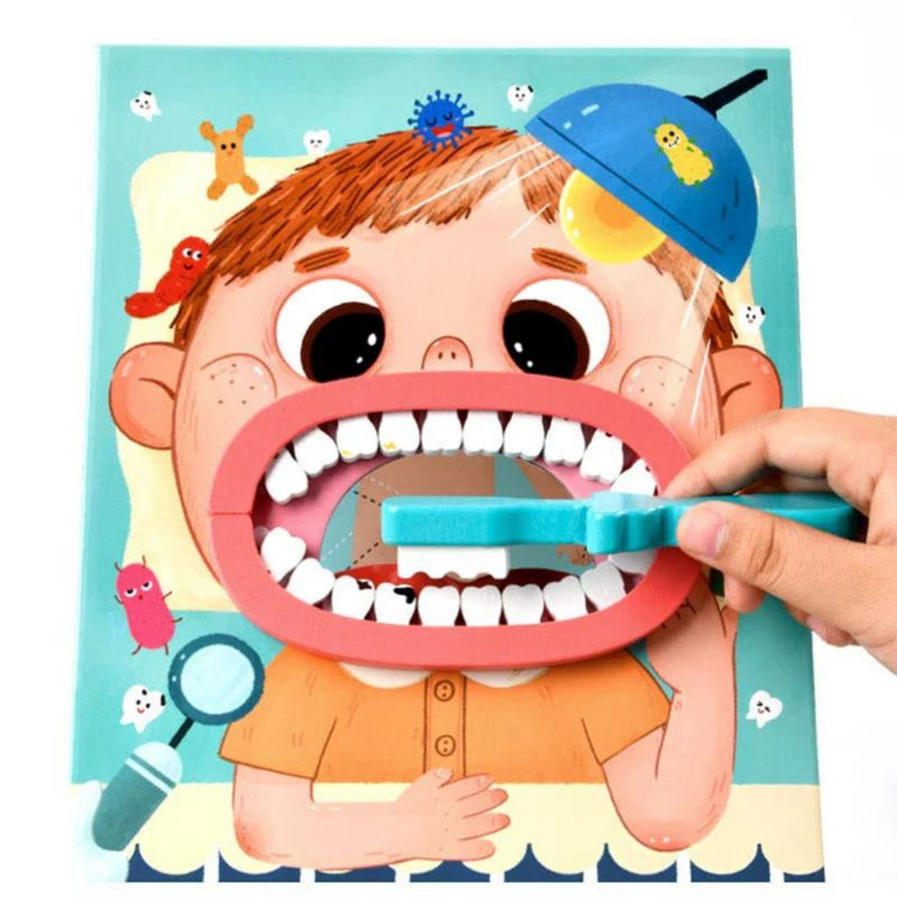 Dr. Dentist Spielset – Pädagogisches Rollenspiel für Kinder mit Zahnarztinstrumenten