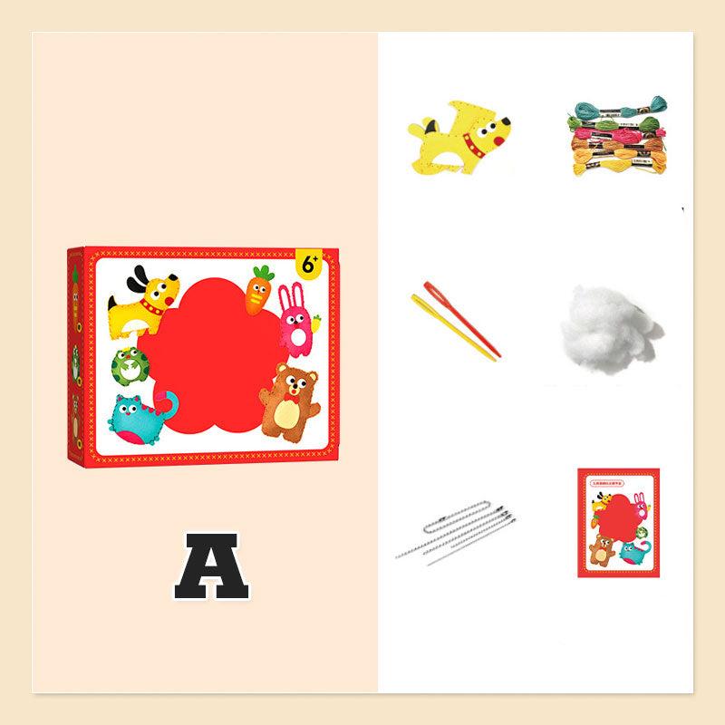 Kreatives Nähset für Kinder – Komplettes Tier-Bastelset mit Garn & Nadeln (ab 5 Jahren)