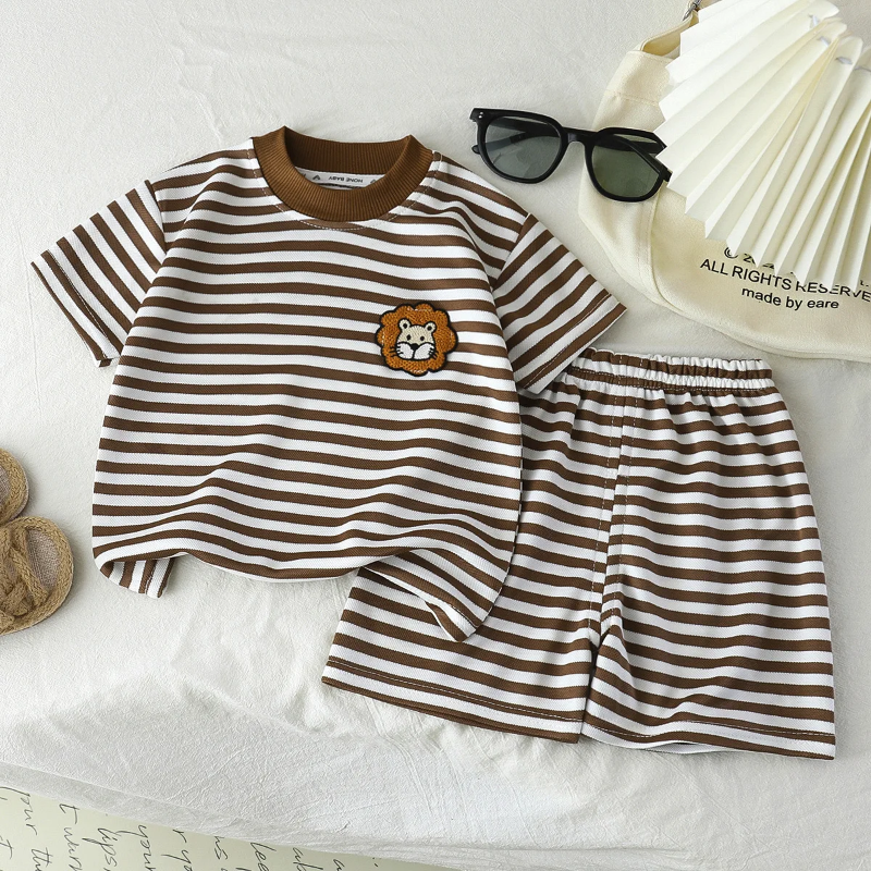 Gestreiftes 2-Teiliges Kinder-Outfit – Trendiges Set für Jungen & Mädchen