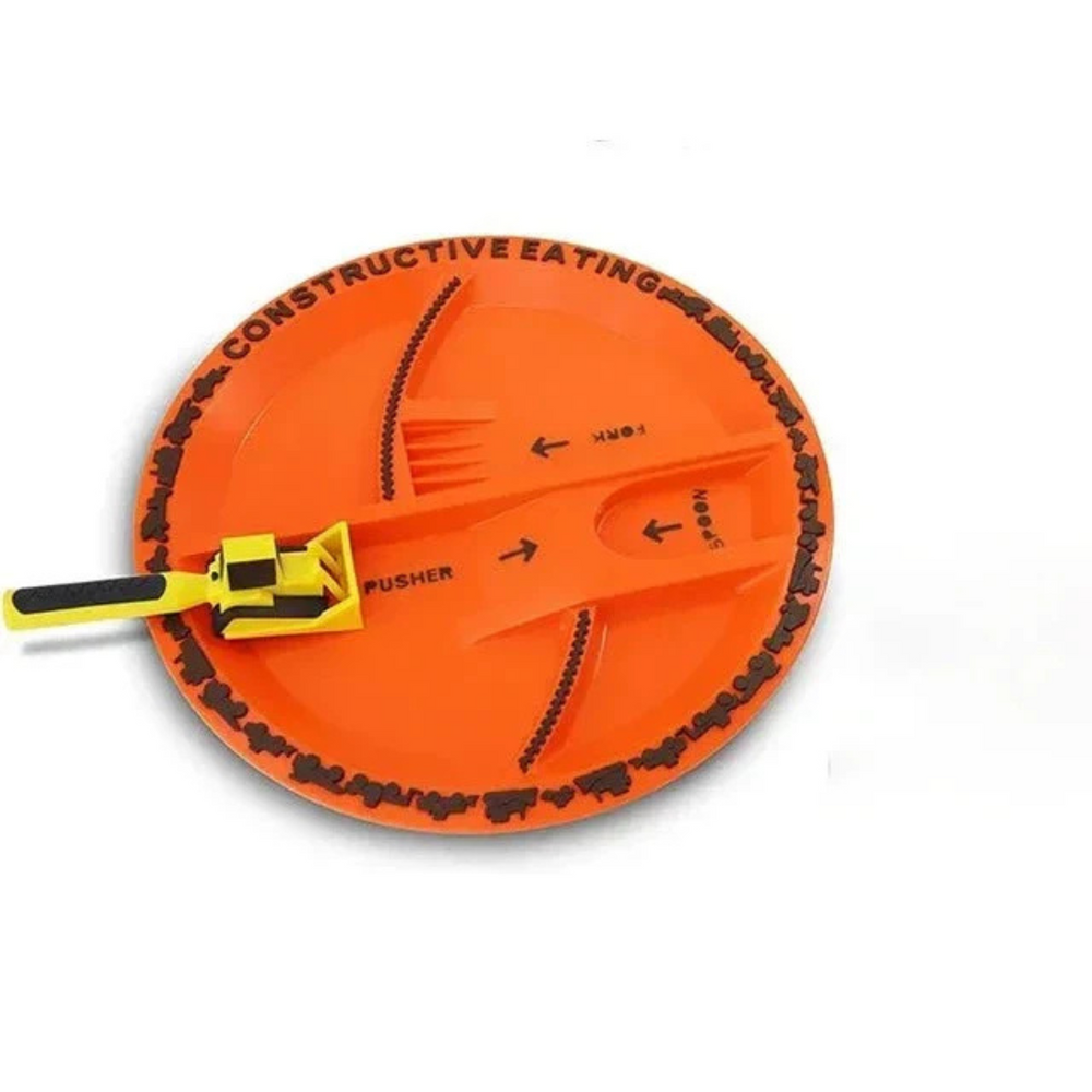 Kinder Bau-Besteck Set – Spielerisches Besteck für Kinder mit Baufahrzeug-Design | Sicher & Ergonomisch