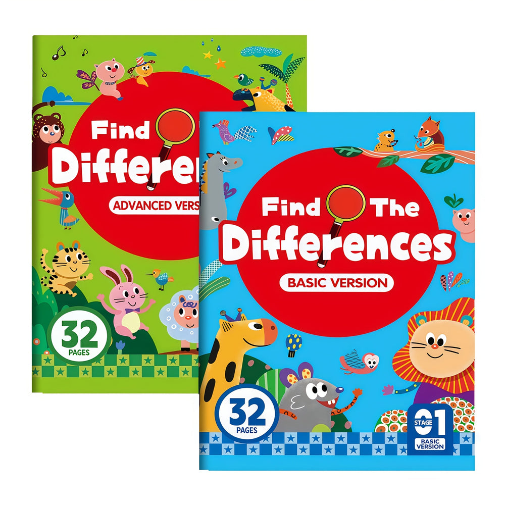 Fehler Suchen Aktivitätsbuch – 2er-Pack Lernpuzzlebuch für Kinder