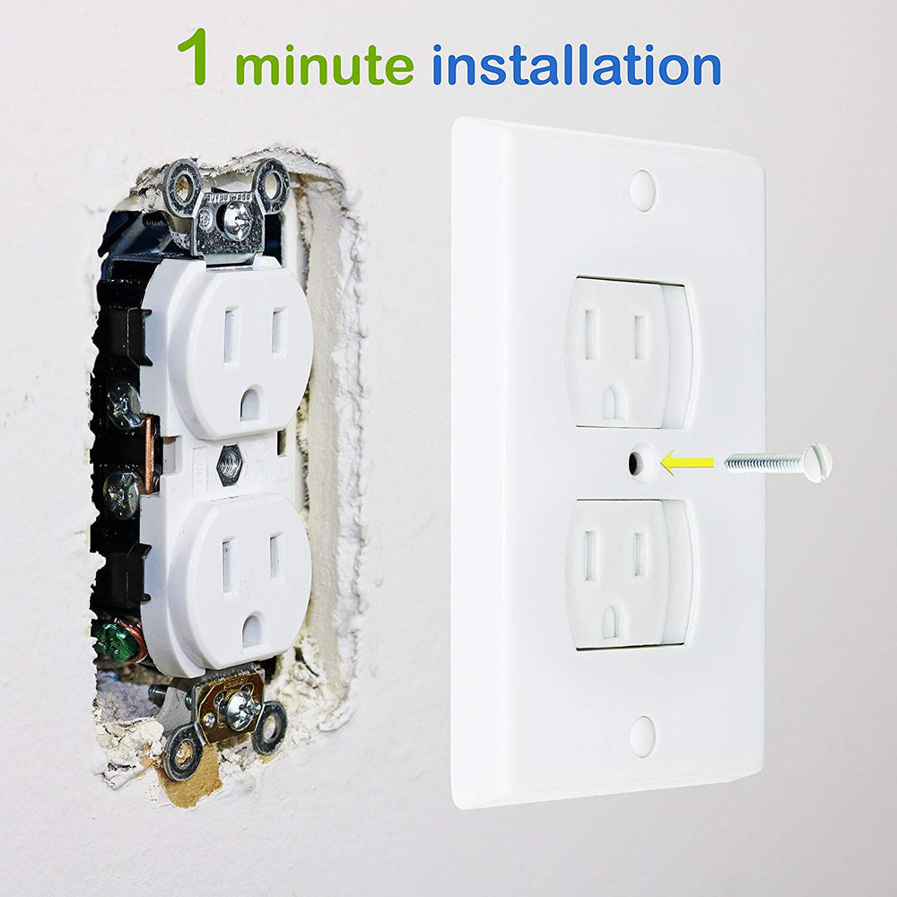 Kindersichere Steckdosenschutzkappen – Selbstschließend, Sicher Zuhause, Einfach & Schnell zu Installieren