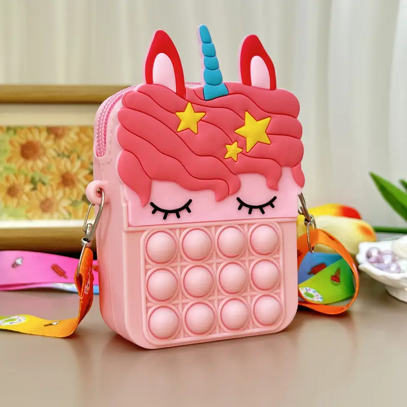 SparkleUnicorn Pop-it Rucksack – Magischer Einhorn-Rucksack für Kinder | Stressabbauend & Spielerisch