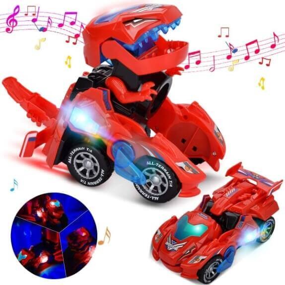 Transformierendes Dino Auto mit Licht & Sound – Spektakuläres Spielzeug für Kinder