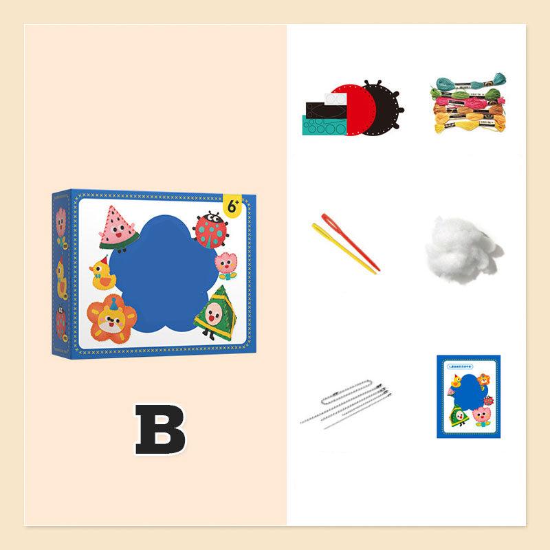 Kreatives Nähset für Kinder – Komplettes Tier-Bastelset mit Garn & Nadeln (ab 5 Jahren)