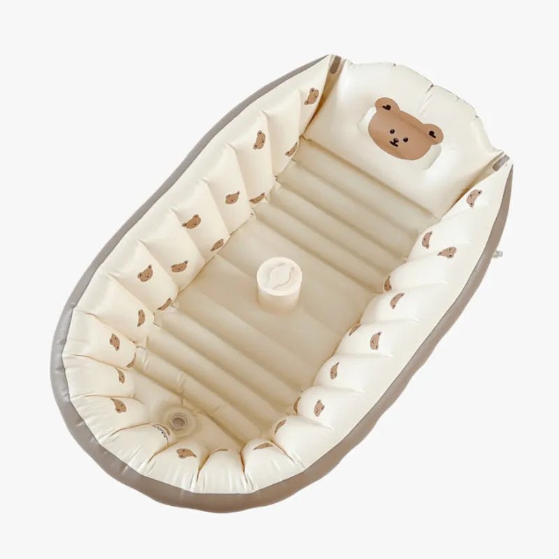 Aufblasbare Babybadewanne 0–3 Jahre – Sicher & Kompakt, ideal für Zuhause oder unterwegs