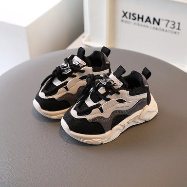 Leichte Kindersneaker mit Griffsohle – Mesh, elastische Schnürsenkel, unisex | Kleinkindschuhe