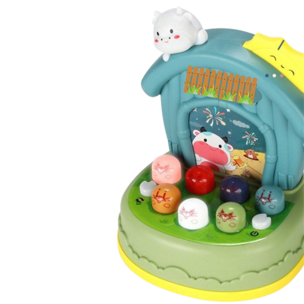 Interaktives Maulwurfspiel mit Licht & Ton – Pädagogisches Spielzeug ab 2 Jahren