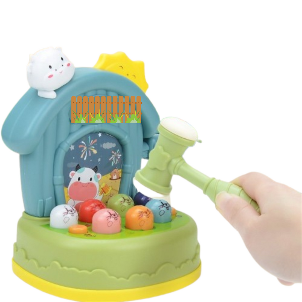 Interaktives Maulwurfspiel mit Licht & Ton – Pädagogisches Spielzeug ab 2 Jahren