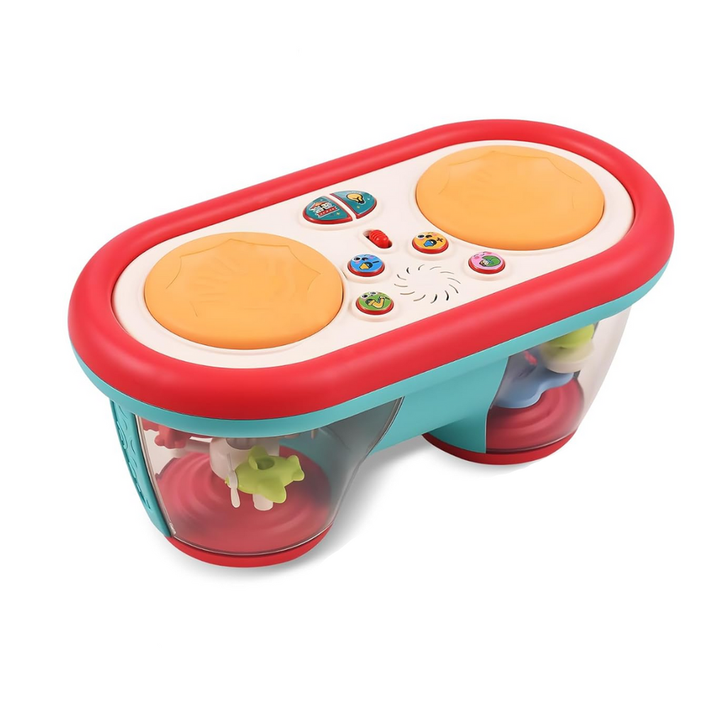 Musikalische Babytrommel mit Licht & Sound – Fördert Motorik & Sinne – Ab 6 Monaten