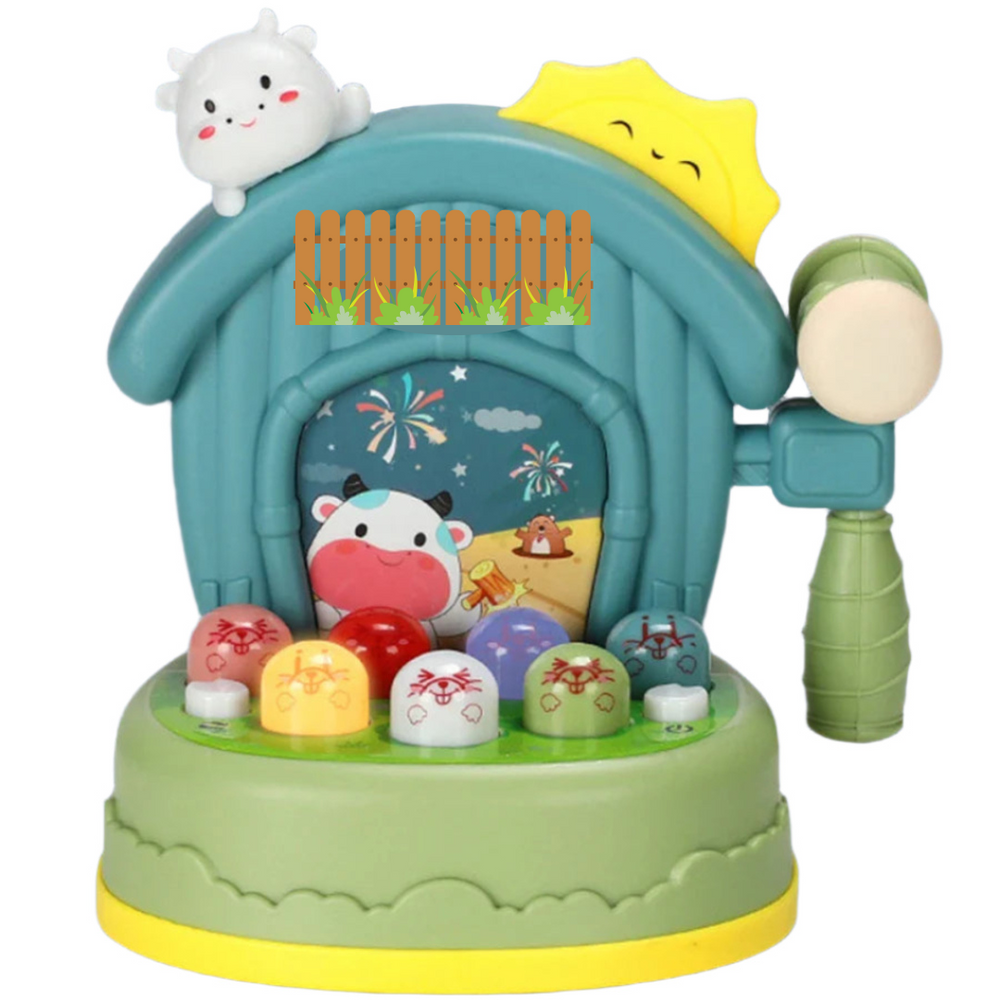 Interaktives Maulwurfspiel mit Licht & Ton – Pädagogisches Spielzeug ab 2 Jahren