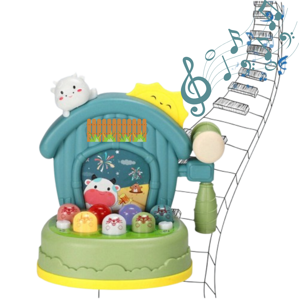 Interaktives Maulwurfspiel mit Licht & Ton – Pädagogisches Spielzeug ab 2 Jahren