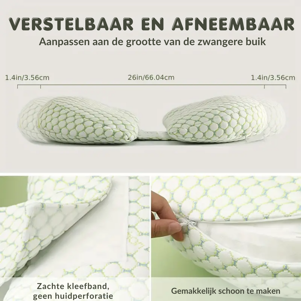 CozyPregnancy Schwangerschaftskissen – Ultimative Bauch- und Rückenunterstützung für einen Tiefen Schlaf