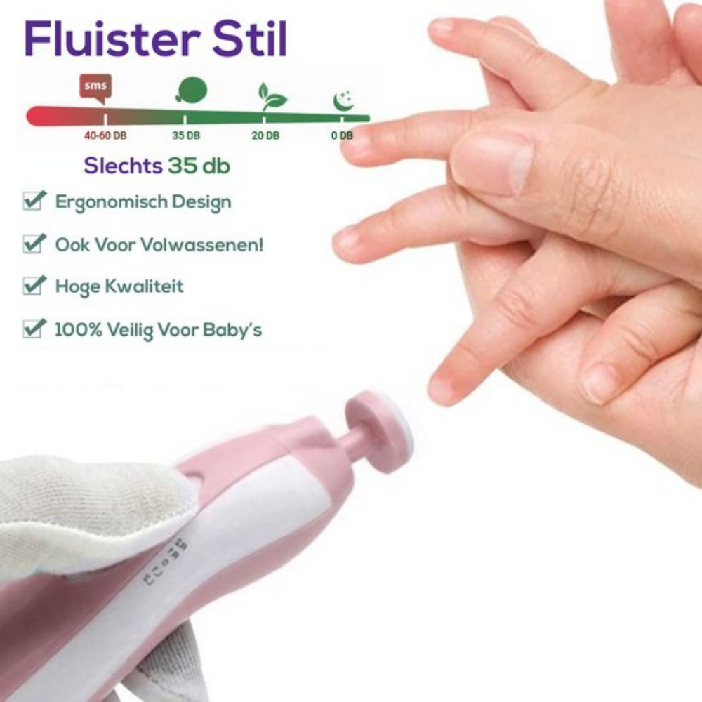 SafeCare Baby Nagelfeilen-Set – Elektrisch, Sicher und Geräuschlos für Babys