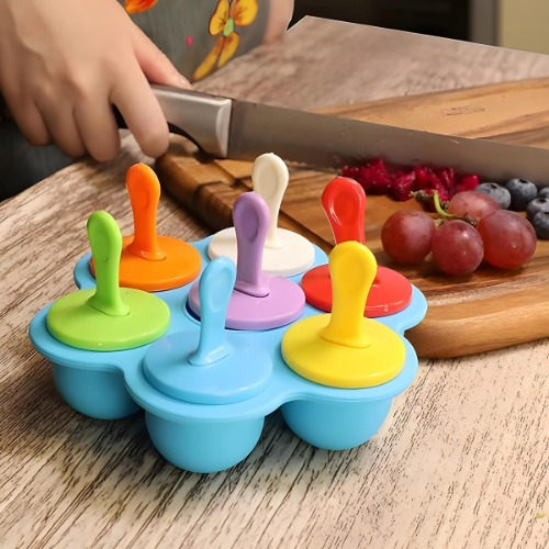 Silikon-Eisförmchen für Kinder – 7 Förmchen für gesundes selbstgemachtes Eis