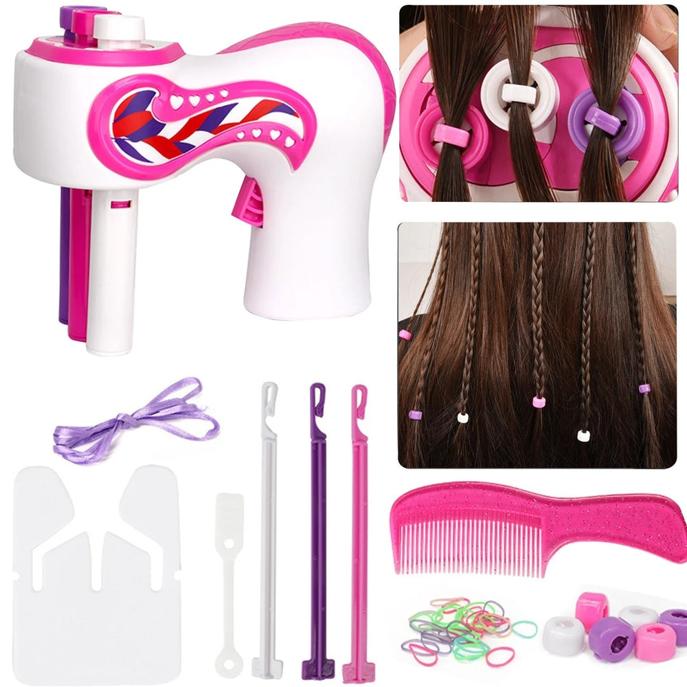 LittleStylist Haarstyling Set – Automatischer Zopf & Kreatives Haar Accessoire Set für Kinder (6+) | Perfekt für Zuhause