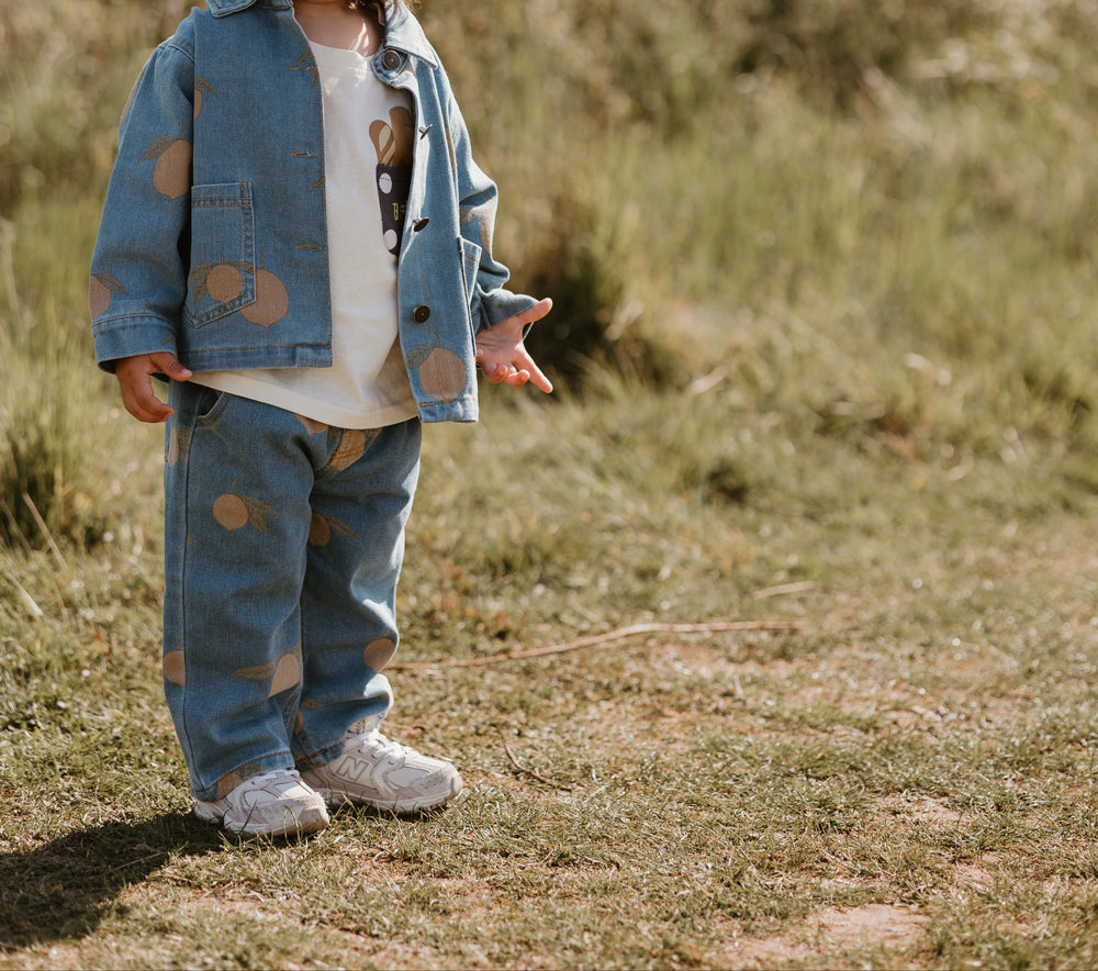 Zitronen-Jeans 0–8 Jahre – Weicher Stretch-Denim mit Elastischem Bund | Unisex Kinderhose