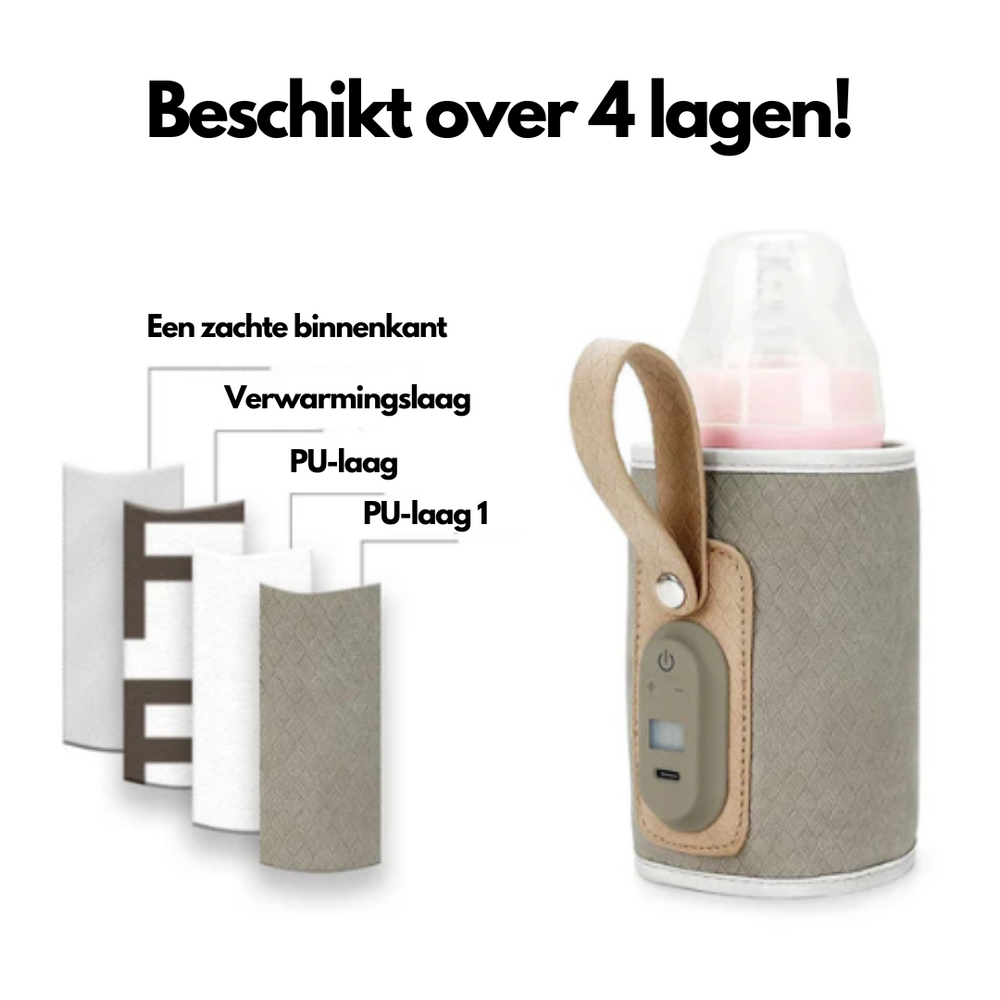 Tragbarer Flaschenwärmer mit 7 Temperatureinstellungen – Sofort warm, überall