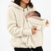 Tragejacke 2-in-1 für Mama und Baby – weiches Fleece, Kapuze, Reißverschluss | Babytrage-Hoodie
