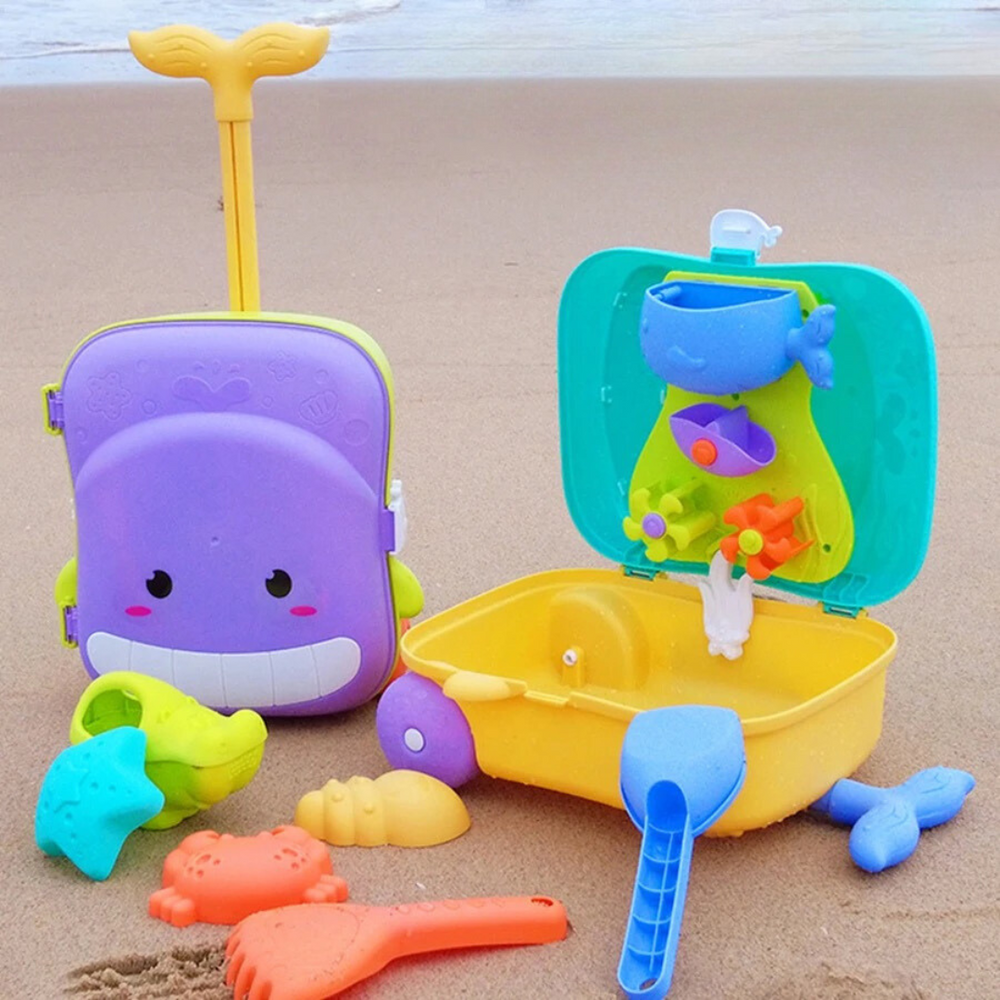 Strandspielzeug Trolley für Kinder – Komplettes Set für Sandspaß – Sunplay Sandabenteuer