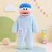 Kinder-Onesie mit Monsterdesign und Kapuze – weicher Stoff, lockere Passform | Kostüm-Overall