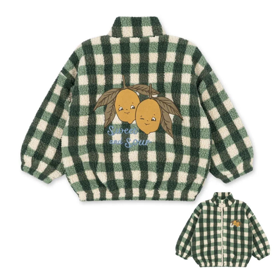 Kinderkleidung aus Teddyfleece mit Print – Jacke, Weste oder Hose, Reißverschluss | Berberfleece