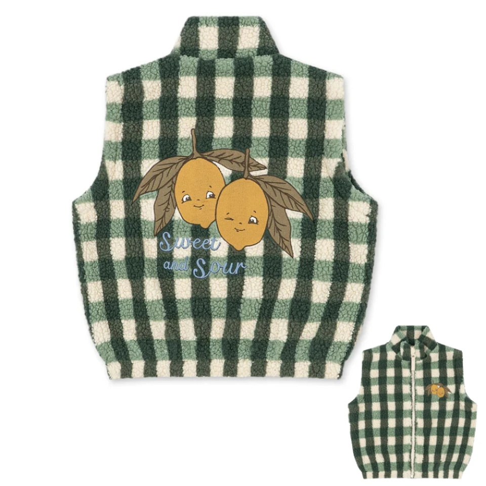 Kinderkleidung aus Teddyfleece mit Print – Jacke, Weste oder Hose, Reißverschluss | Berberfleece