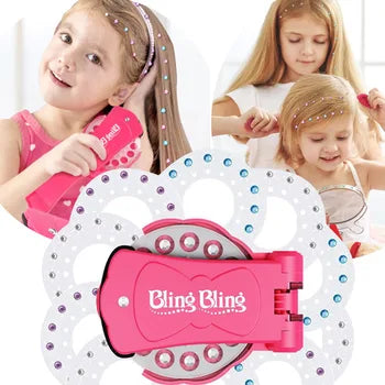 Haarstyling Tool – Bling Bling Meisjes, Roze, Veilig voor alle Haartypes, 4+ Jaar-More For Mini
