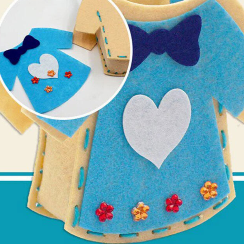 DIY Kinderhandtas Bastelset – Kreatives Nähset für Mädchen | Einzigartige Handtasche Selbst Gestalten