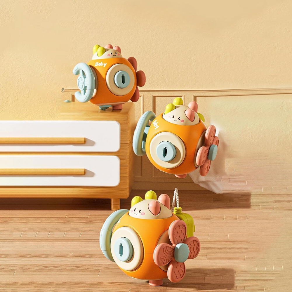 Montessori Fun Ball – Pädagogischer Babyball für Sensorische Entwicklung & Feinmotorik