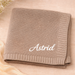 Personalisierte Babydecke mit Namen aus weicher Baumwolle