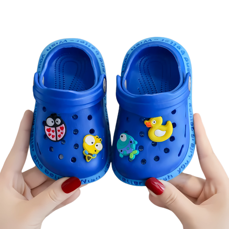 Kinder-Clogs mit Fersenriemen aus weichem PVC – leicht, luftig, zum Reinschlüpfen | Sommerschuhe
