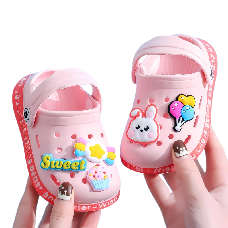 Kinder-Clogs mit Fersenriemen aus weichem PVC – leicht, luftig, zum Reinschlüpfen | Sommerschuhe