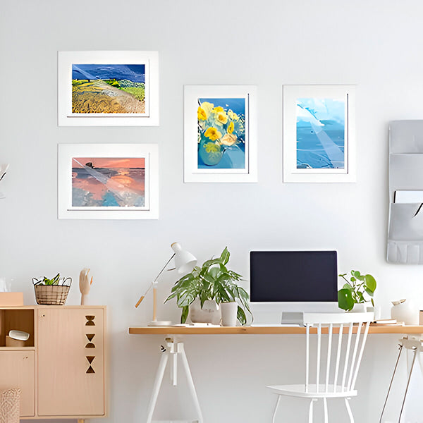 Robuster Kunstrahmen für Kinder | Bewahren & Präsentieren Kreativer Kunstwerke | Langleichter Holz-Fotorahmen