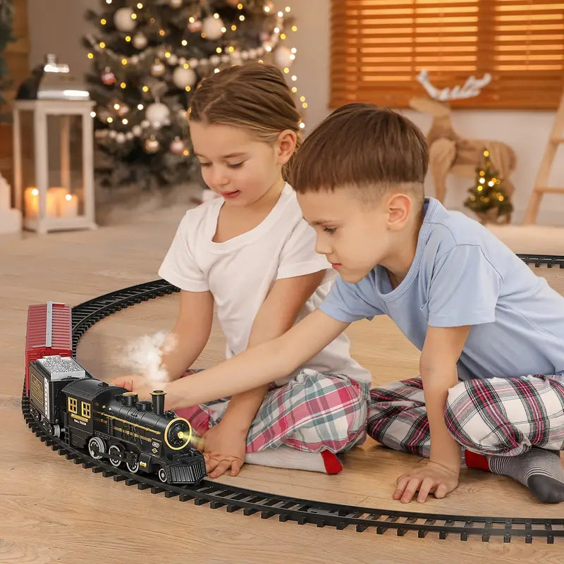Holzeisenbahn-Spielset für Kinder – Klassische Eisenbahn mit Lokomotive & Wagen – RailRover von KinderKraft