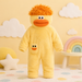 Kinder-Onesie mit Monsterdesign und Kapuze – weicher Stoff, lockere Passform | Kostüm-Overall