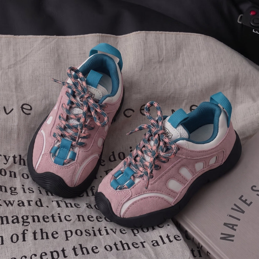 Kinder-Sneaker für draußen mit rutschfester Sohle – verstärkte Zehenkappe, Klett | Wanderschuhe